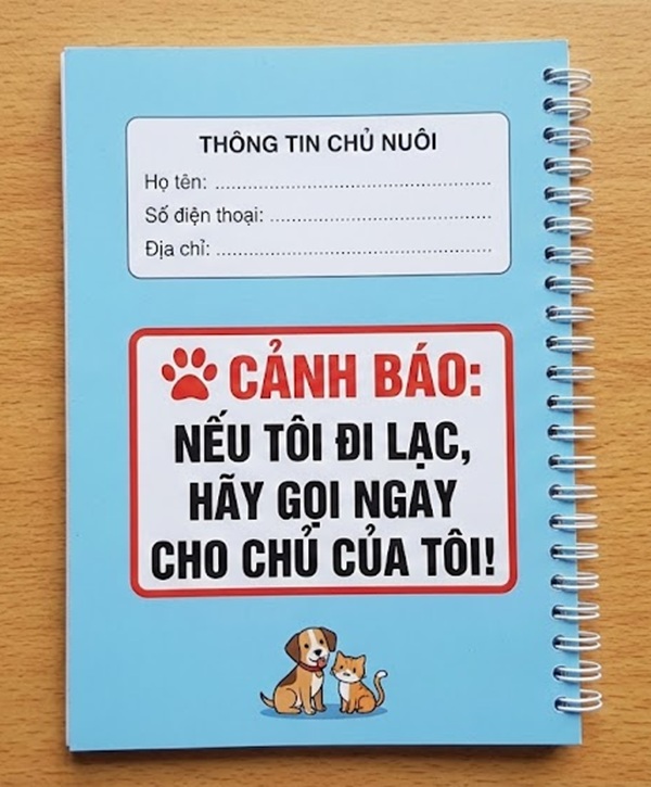 Sổ khám bệnh thú y tích hợp thông tin tìm trẻ lạc