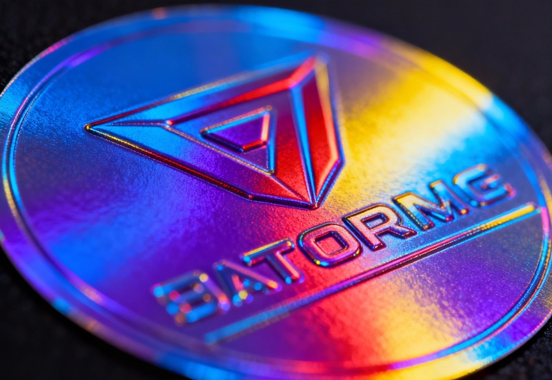 Cận cảnh tem 7 màu hologram lấp lánh phản quang