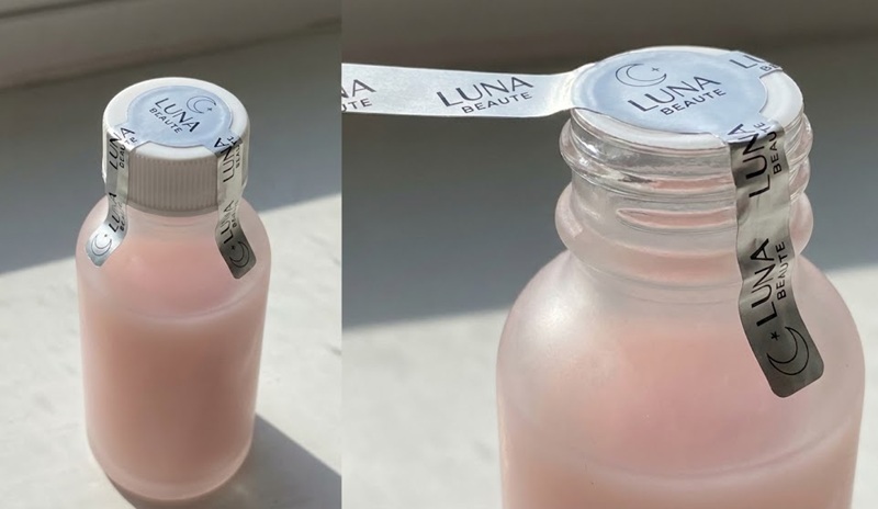 Tem vỡ dẻo dán niêm phong nắp chai lọ mỹ phẩm Tem vỡ dẻo dán niêm phong nắp chai lọ mỹ phẩm