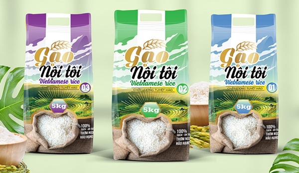 Một số mẫu thiết kế bao bì gạo đẹp mắt và ấn tượng