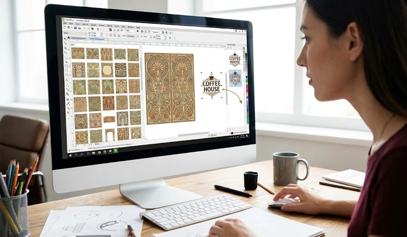Dịch vụ thiết kế tem bảo hành miễn phí trên phần mềm Corel