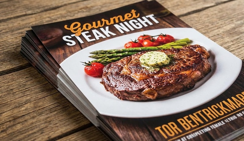 Mẫu in tờ rơi quảng cáo đồ ăn màu sắc hấp dẫn chuẩn đẹp Mẫu in tờ rơi quảng cáo đồ ăn màu sắc hấp dẫn chuẩn đẹp