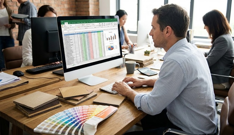 Nhân viên tư vấn báo giá in thùng carton chi tiết