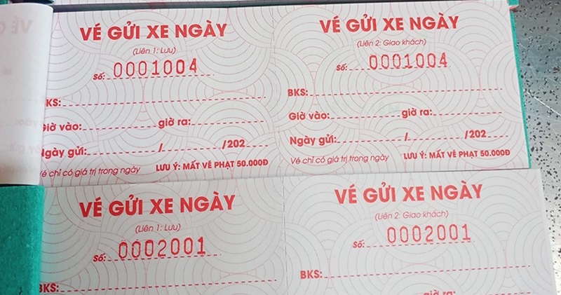 Tương lai của vé gửi xe máy in sẵn