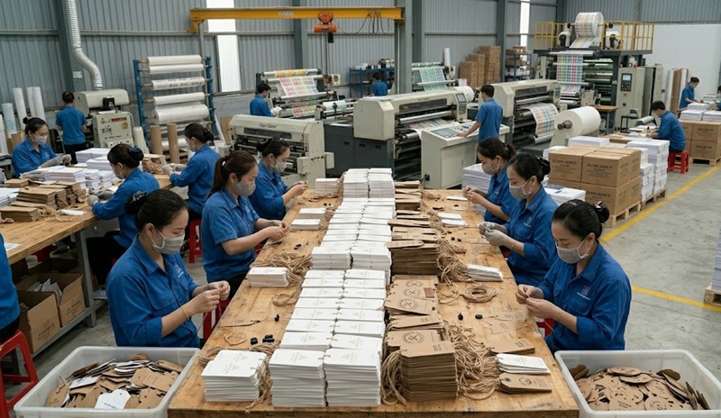 Phân xưởng gia công in ấn thẻ treo chuyên nghiệp tại Hoàng Nam Phân xưởng gia công in ấn thẻ treo chuyên nghiệp tại Hoàng Nam