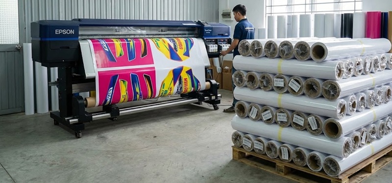 Xưởng in decal nhựa dán ly giá rẻ lấy ngay Hoàng Nam Xưởng in decal nhựa dán ly giá rẻ lấy ngay Hoàng Nam