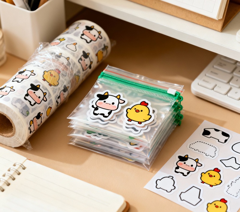 Xưởng in tem nhãn decal ăn vặt lấy liền tại TPHCM